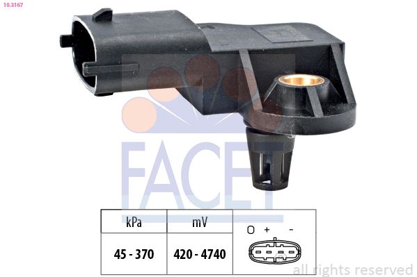 FACET 10.3167 Air Pressure Sensor, altitude adaption