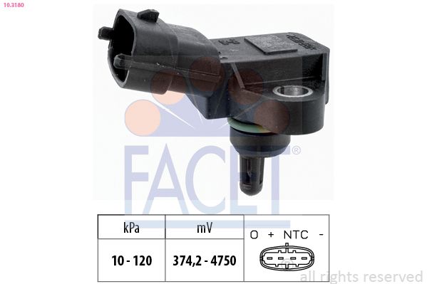 FACET 10.3180 Air Pressure Sensor, altitude adaption