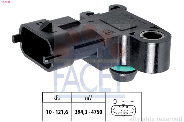 FACET 10.3195 Air Pressure Sensor, altitude adaption