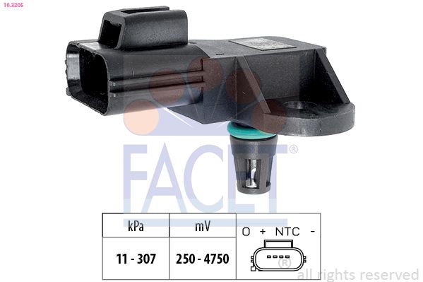FACET 10.3205 Air Pressure Sensor, altitude adaption