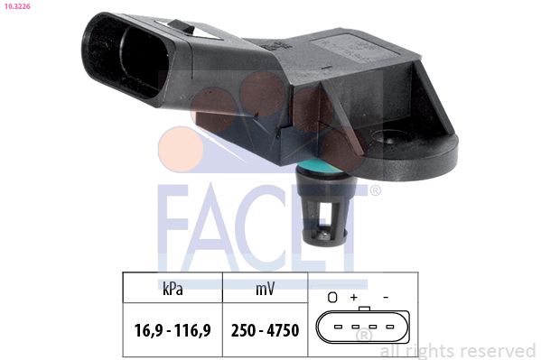 FACET 10.3226 Air Pressure Sensor, altitude adaption