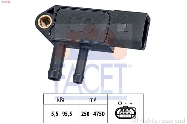FACET 10.3264 Air Pressure Sensor, altitude adaption