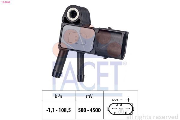 FACET 10.3269 Air Pressure Sensor, altitude adaption