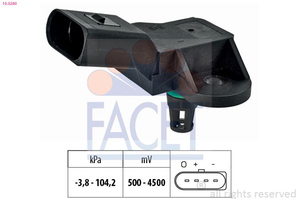 FACET 10.3280 Pressure Sensor, brake booster