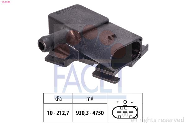 FACET 10.3283 Sensor, exhaust pressure