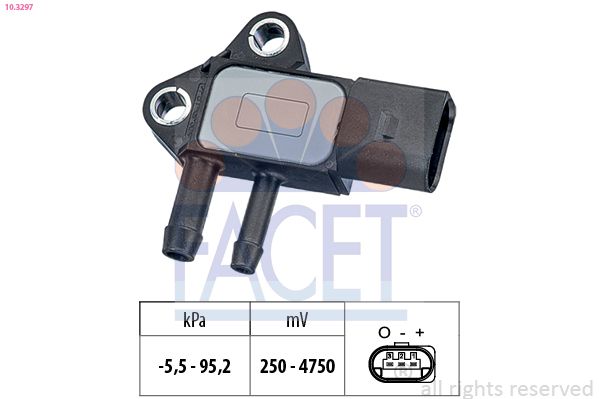 FACET 10.3297 Sensor, exhaust pressure