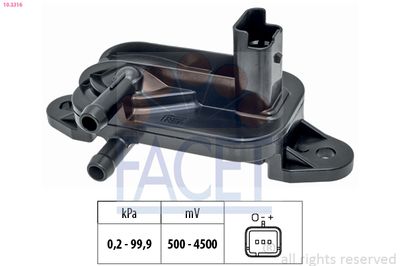 Sensor, exhaust pressure FACET 10.3316