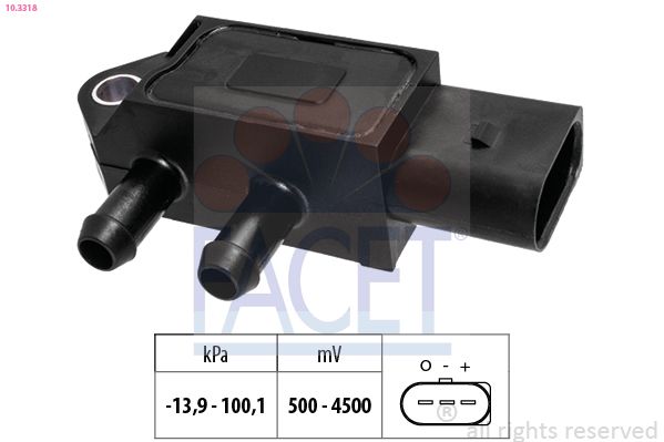 FACET 10.3318 Air Pressure Sensor, altitude adaption