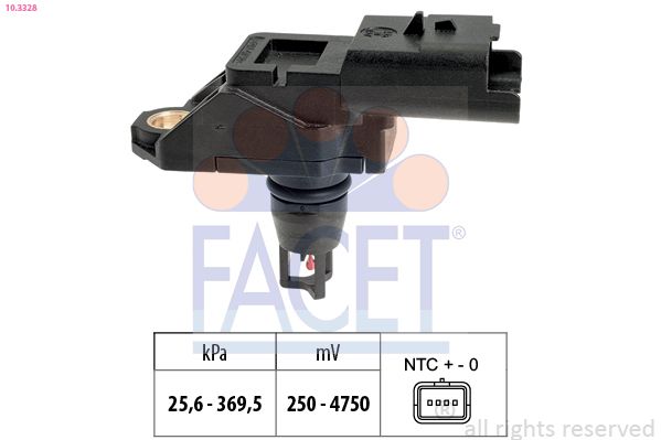 FACET 10.3328 Air Pressure Sensor, altitude adaption