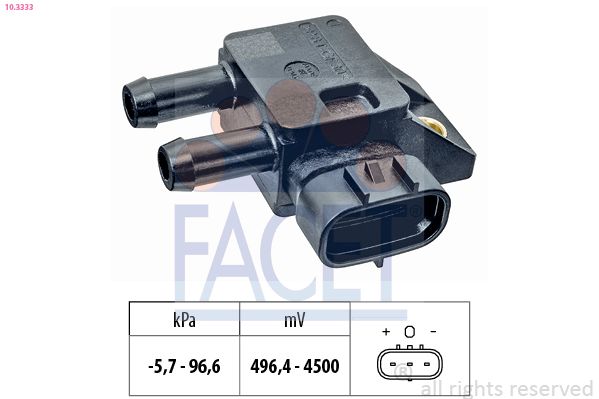 FACET 10.3333 Sensor, exhaust pressure