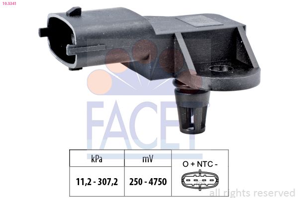FACET 10.3341 Air Pressure Sensor, altitude adaption