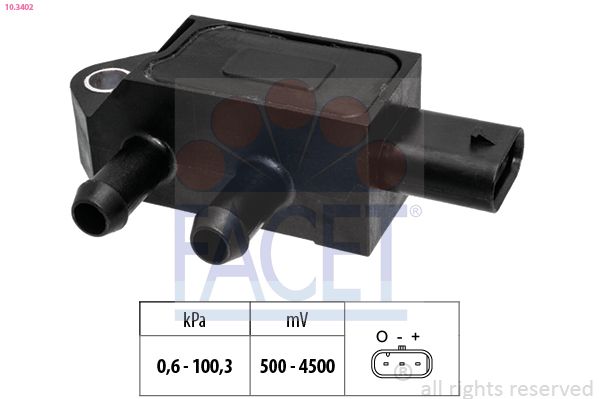 FACET 10.3402 Air Pressure Sensor, altitude adaption