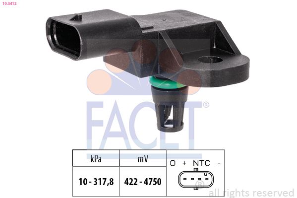 FACET 10.3412 Air Pressure Sensor, altitude adaption