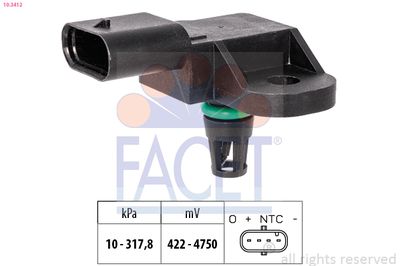 Air Pressure Sensor, altitude adaption FACET 10.3412