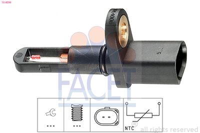 Sensor, intake air temperature FACET 10.4006