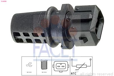 Sensor, exterior temperature FACET 10.4008