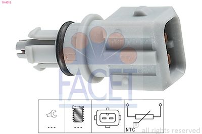 Sensor, exterior temperature FACET 10.4012