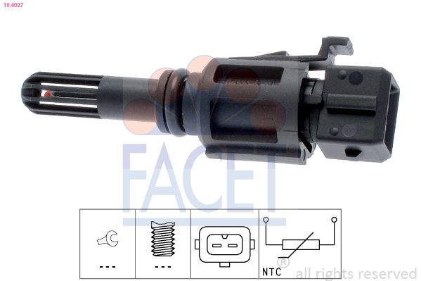 FACET 10.4027 Sensor, intake air temperature