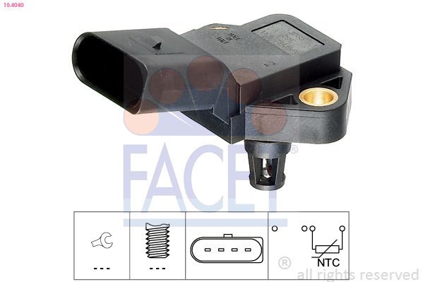 FACET 10.4040 Sensor, intake air temperature