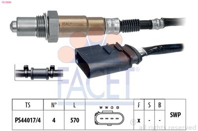 Oxygen Sensor FACET 10.7600