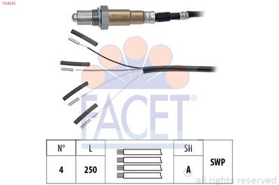 Oxygen Sensor FACET 10.8235