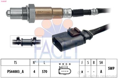 Oxygen Sensor FACET 10.8347