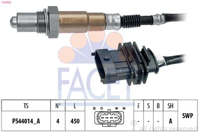 Oxygen Sensor FACET 10.8362