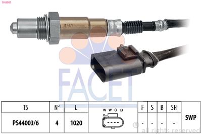 Oxygen Sensor FACET 10.8507