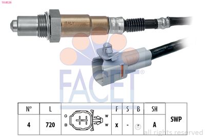 Oxygen Sensor FACET 10.8526