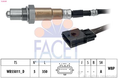 Oxygen Sensor FACET 10.8540