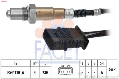 Oxygen Sensor FACET 10.8554