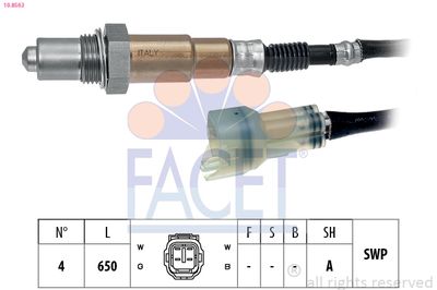 Oxygen Sensor FACET 10.8563