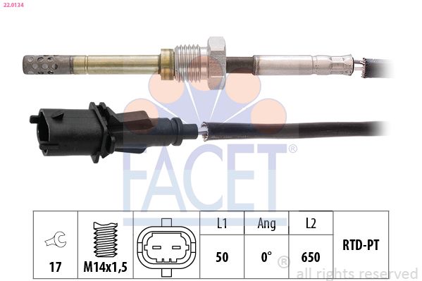 FACET 22.0134 Sensor, exhaust gas temperature