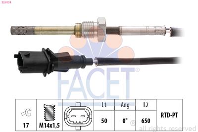 Sensor, exhaust gas temperature FACET 22.0134