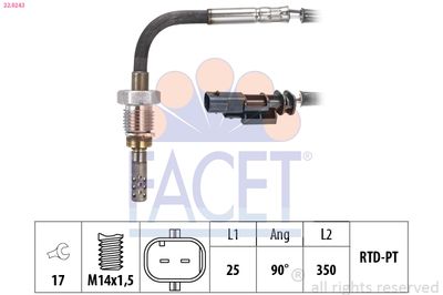 Sensor, exhaust gas temperature FACET 22.0243