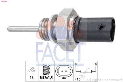 Sensor, exhaust gas temperature FACET 22.0260