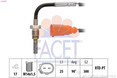 Sensor, exhaust gas temperature FACET 22.0273