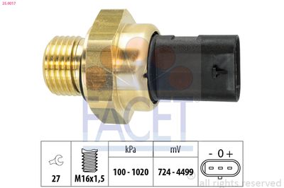 Sensor, oil pressure FACET 25.0017