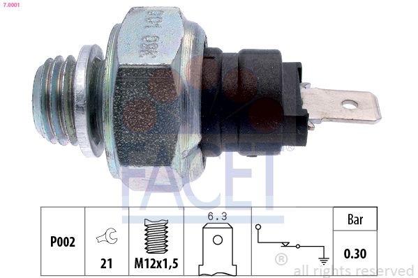FACET 7.0001 Oil Pressure Switch
