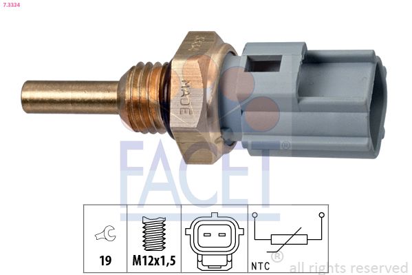 FACET 7.3334 Sensor, coolant temperature