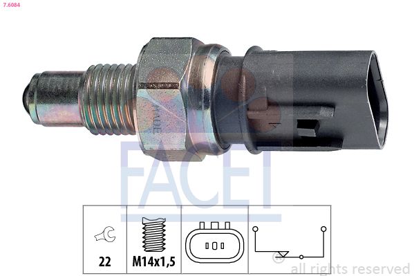 FACET 7.6084 Switch, reverse light