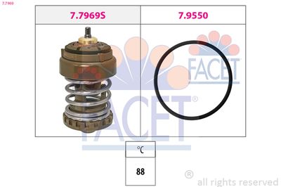 Thermostat, coolant FACET 7.7969