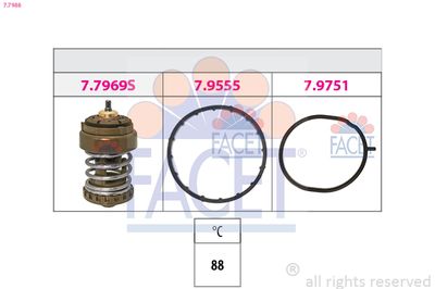 Thermostat, coolant FACET 7.7988