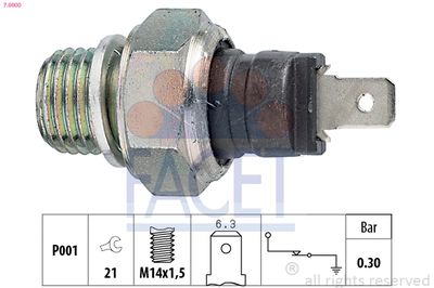 Oil Pressure Switch FACET 7.0000