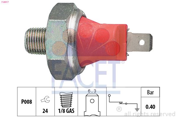 FACET 7.0017 Oil Pressure Switch
