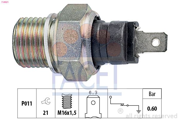 FACET 7.0021 Oil Pressure Switch