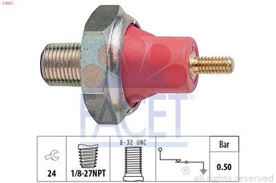 Oil Pressure Switch FACET 7.0031