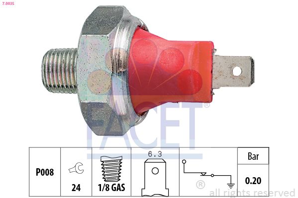 FACET 7.0035 Oil Pressure Switch