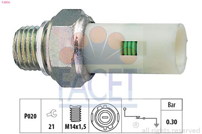 Oil Pressure Switch FACET 7.0076