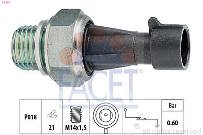 Oil Pressure Switch FACET 7.0129
